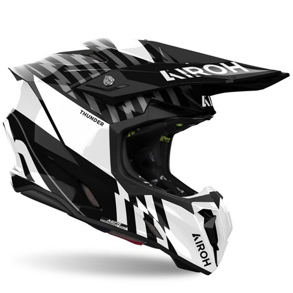 Airoh Twist 3 Thunder Black White Offroad Helmet S