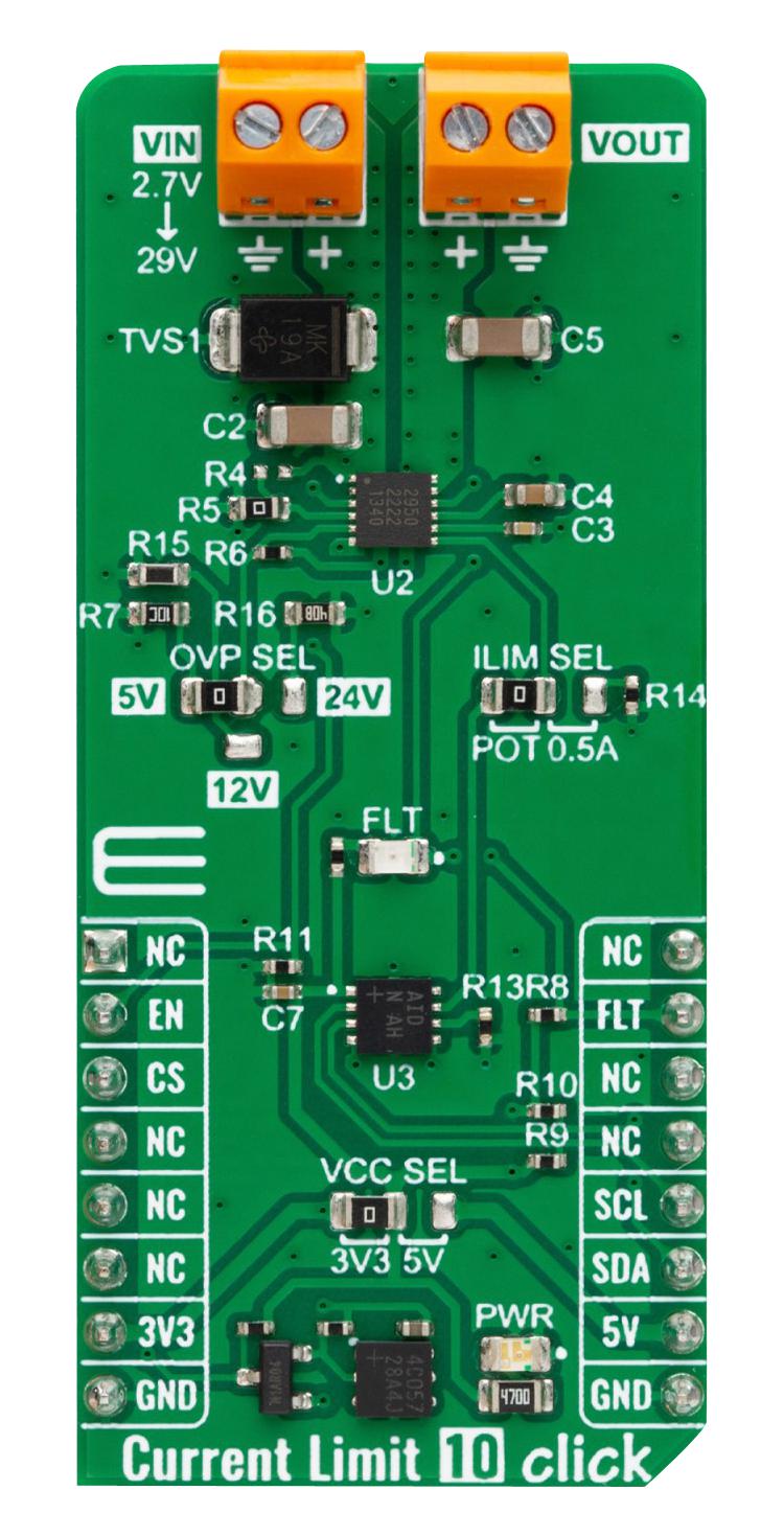 MikroElektronika Mikroe-5938 Add-On Board, High Side Hotswitch