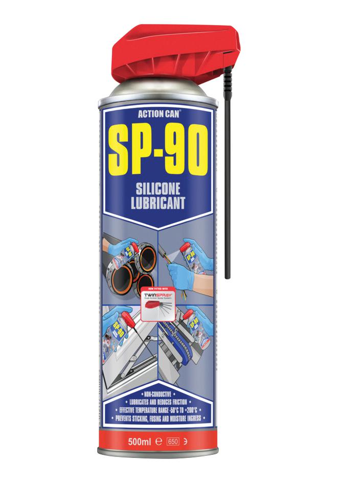 Action Can Sp-90 Twinspray, 500Ml Lubricant,oil,aerosol,500Ml