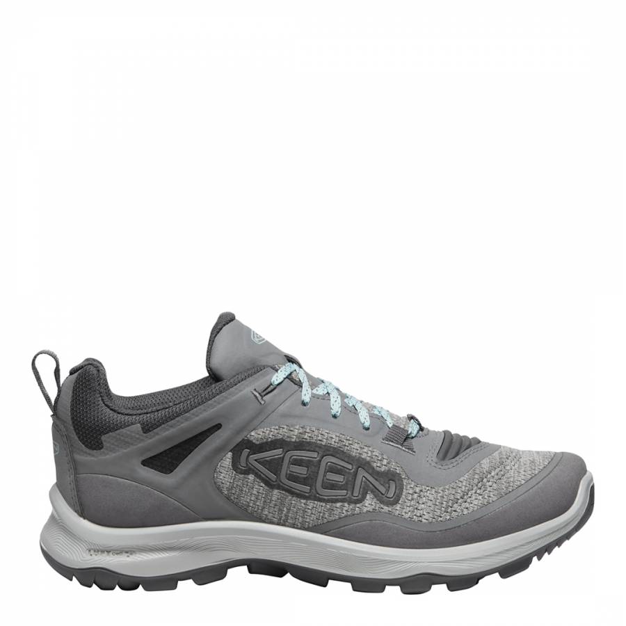 Women's Grey/Blue Terradora Flex Waterproof Walking Shoes