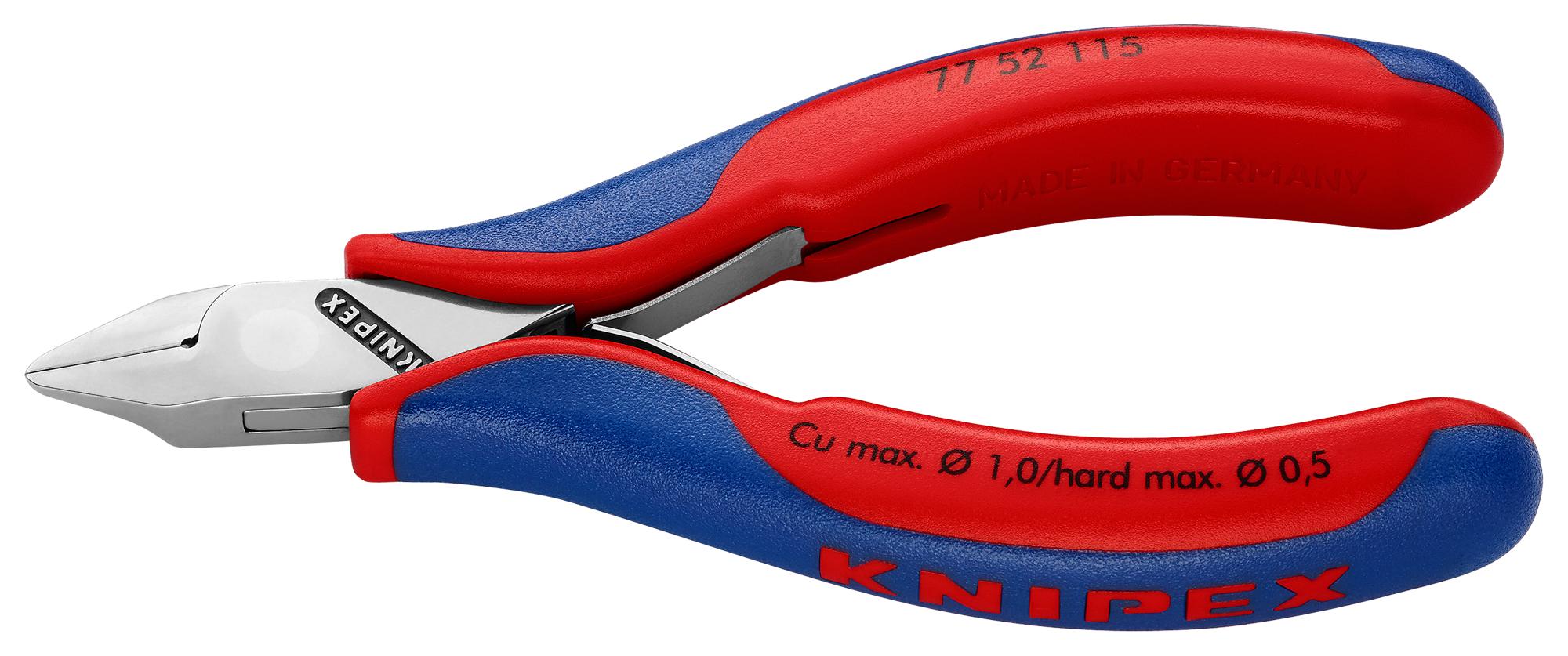 Knipex 77 52 115 Cutter, Red Handles