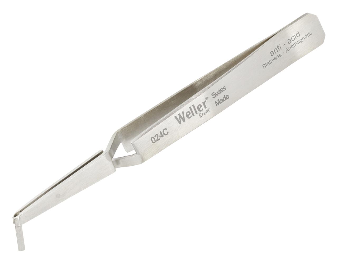 Weller Erem 024C Tweezer, Extraction, Bent/flat, 120mm