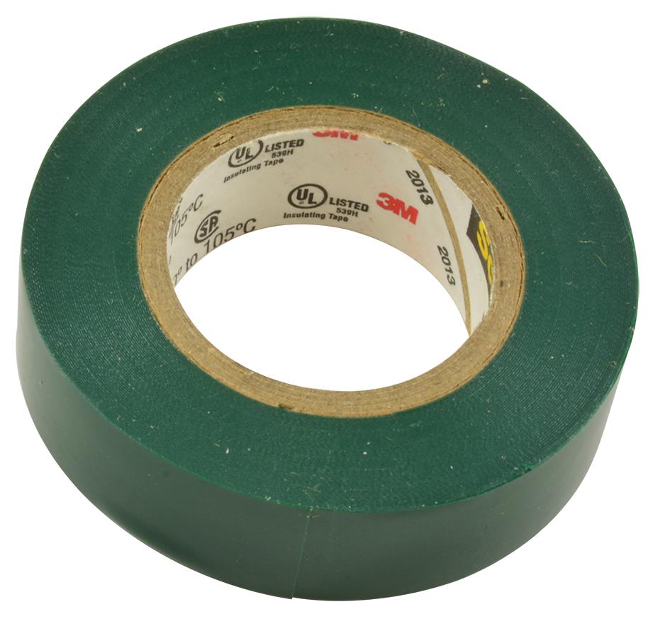 3M 35 Green (1/2X20Ft) Tape, Insulation, Pvc, Green, 0.5Inx20Ft