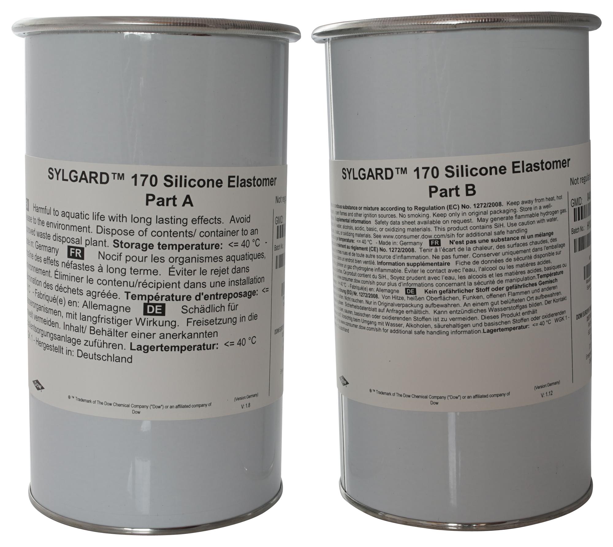 Dow Sylgard 170, 2Kg Elastomer, Black, 170, 2Kg