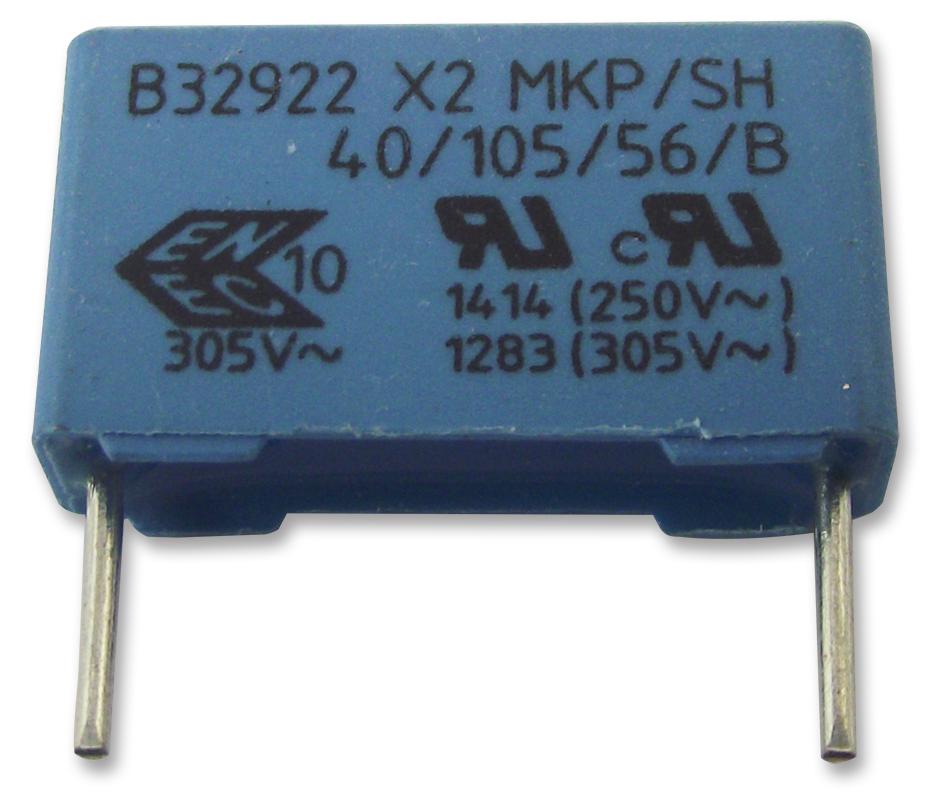 EPCOS B32926C3685K000 Capacitor, 6.8Uf, Class X2, 305V, Rad