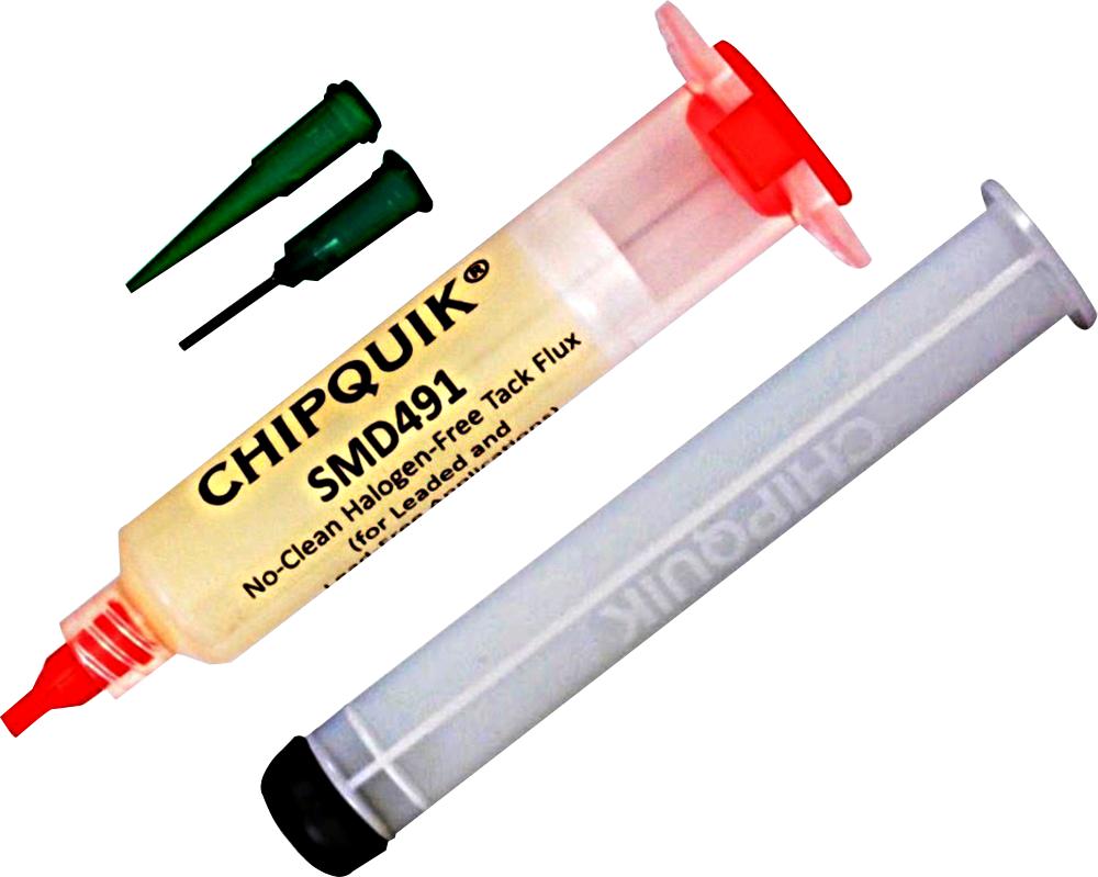 Chip Quik Smd491 Flux, Syringe, No Clean, 10Cc