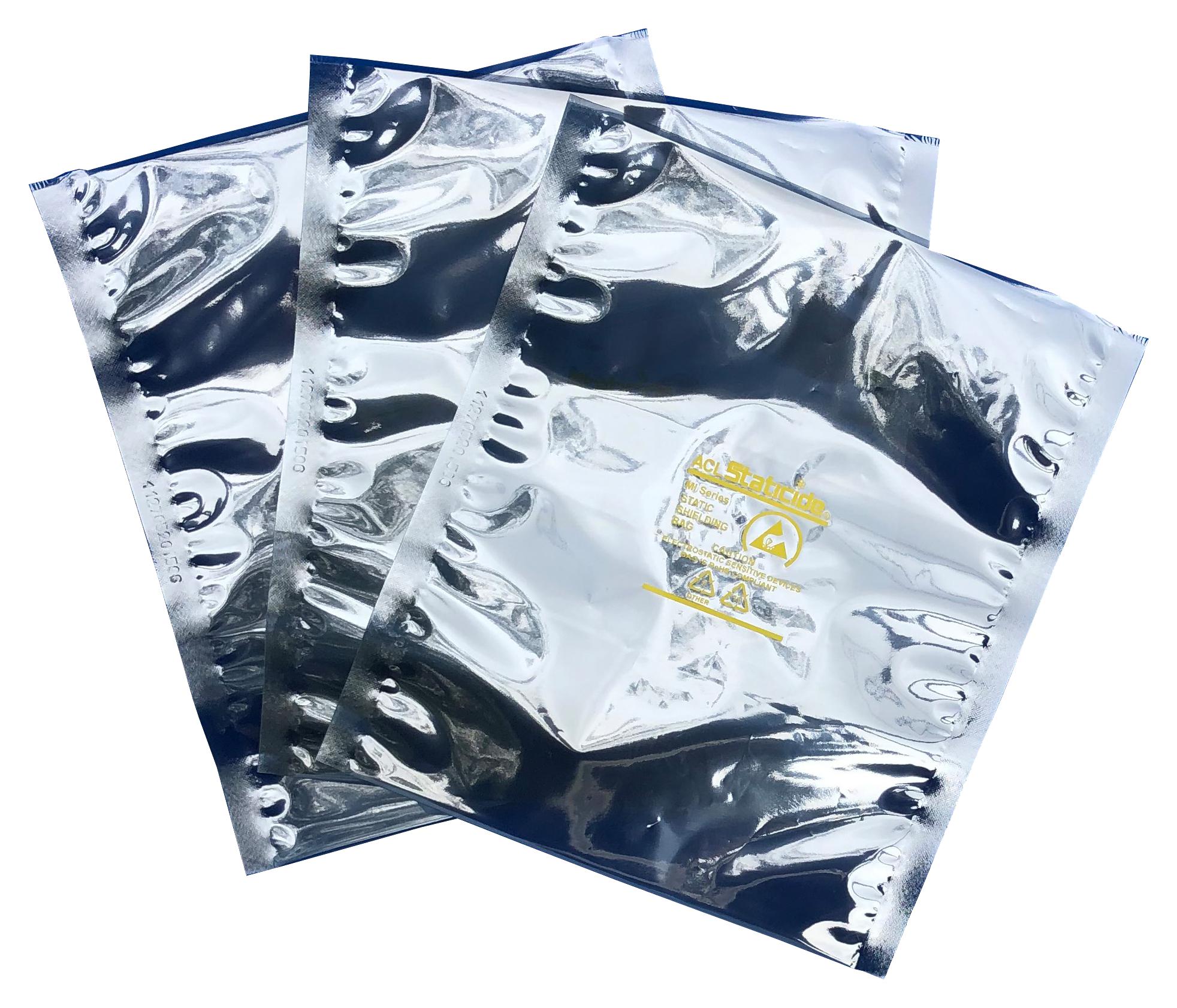 Acl Staticide Mi68 Static Shielding Bag, Metal-In, 6 X 8