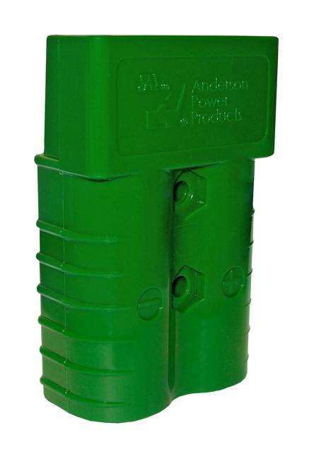Anderson Power Products 931 Connector Housing, Plug, 2Pos, Grn