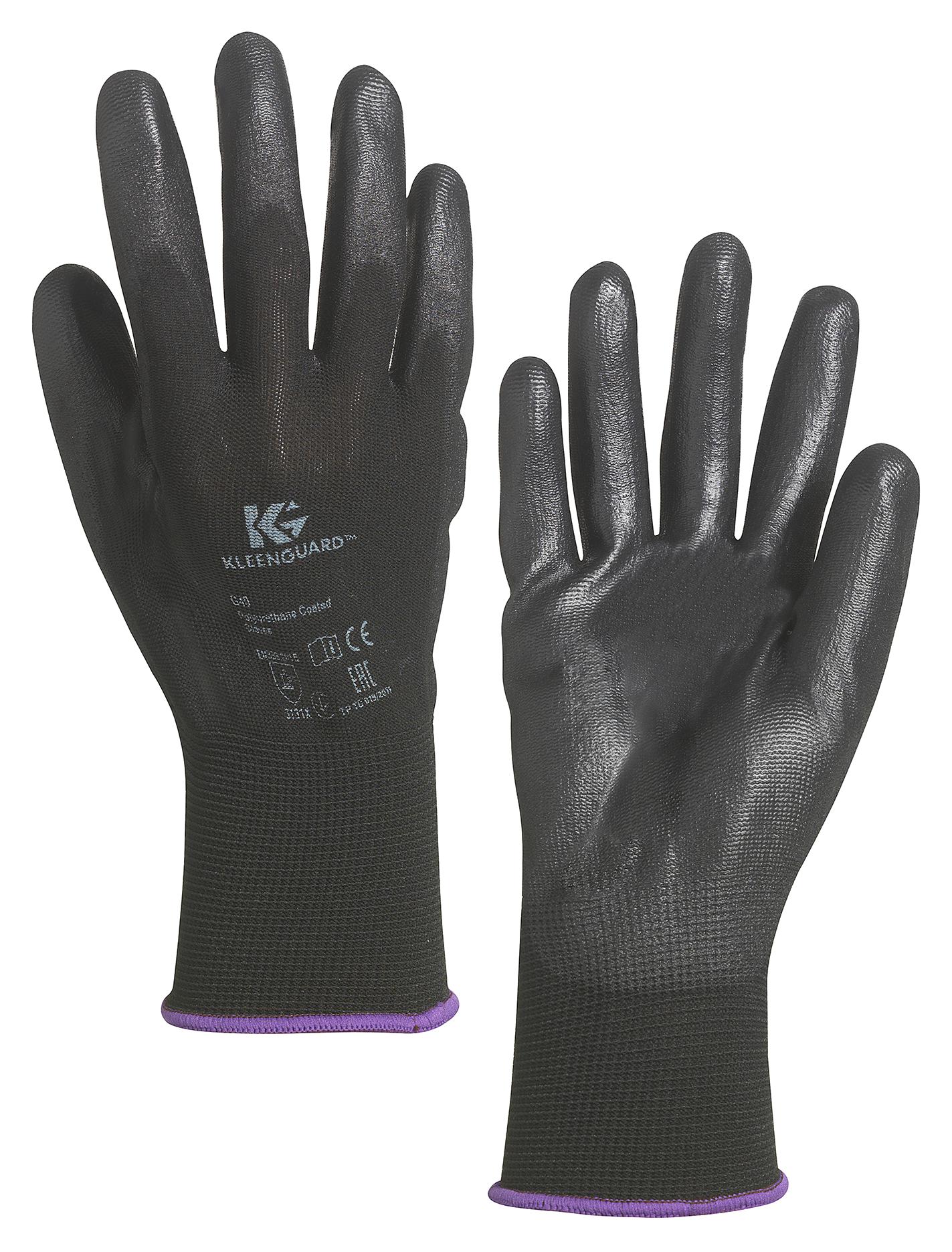 Kleenguard 13840 Gloves, Polyurethane, Xl, Black