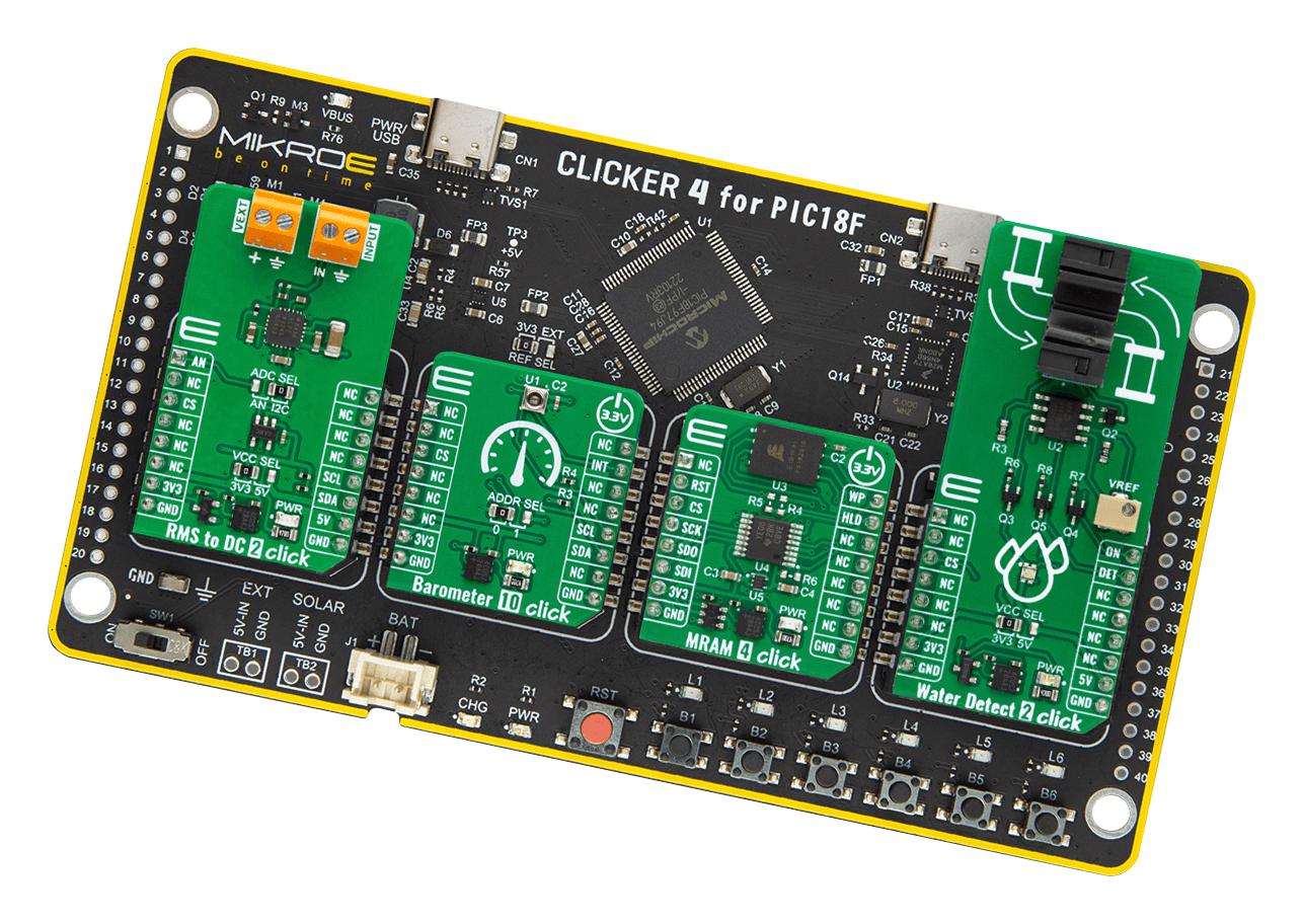 MikroElektronika Mikroe-5849 Mcu Card, Development Board, Pic, 8Bit