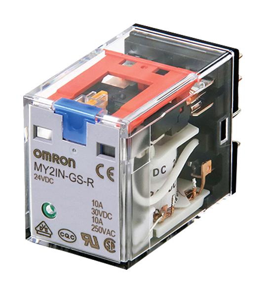 Omron Industrial Automation My4In-Gs-R Ac220/240 Power Relay, 4Pdt, 240Vac, 6A, Socket