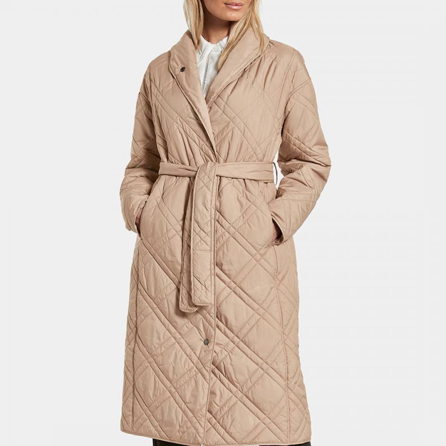 Beige Freja Oversized Longline Coat