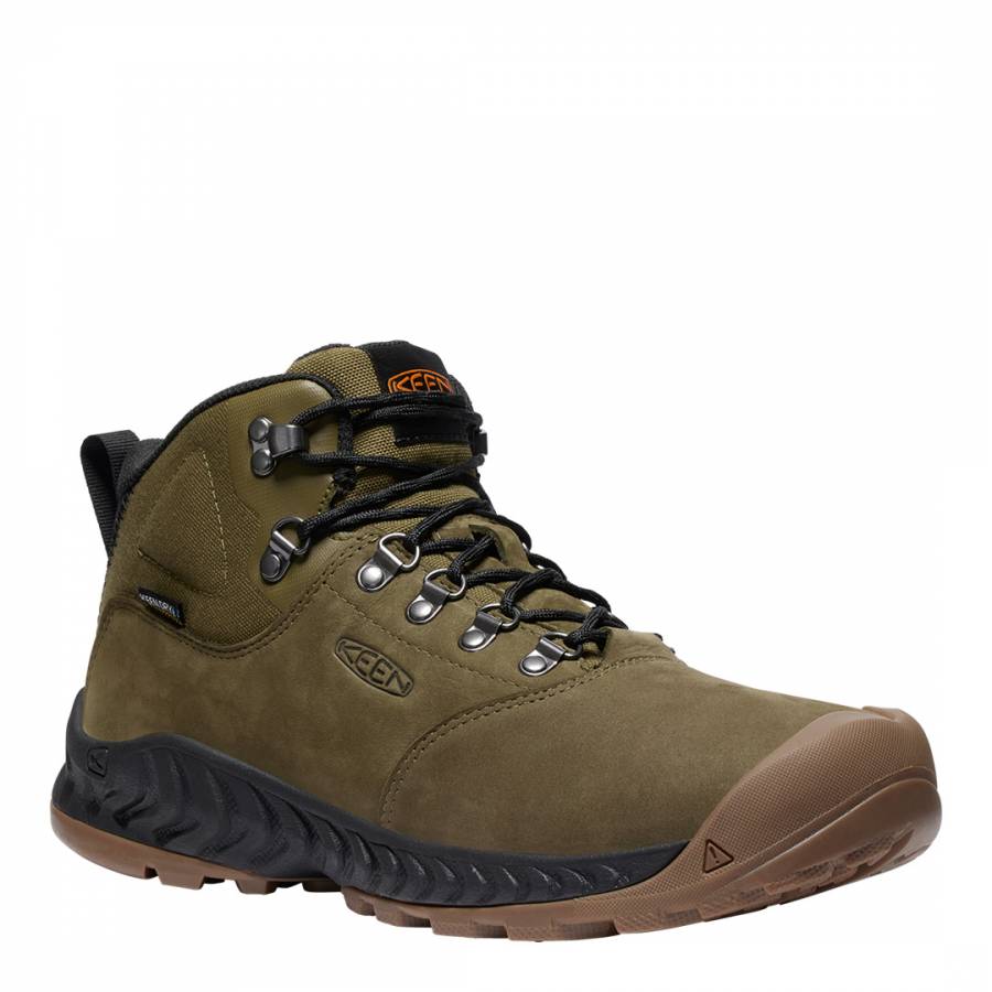 Men's Olive/Black Nxis Explorer Waterproof Mid Hiking Boots