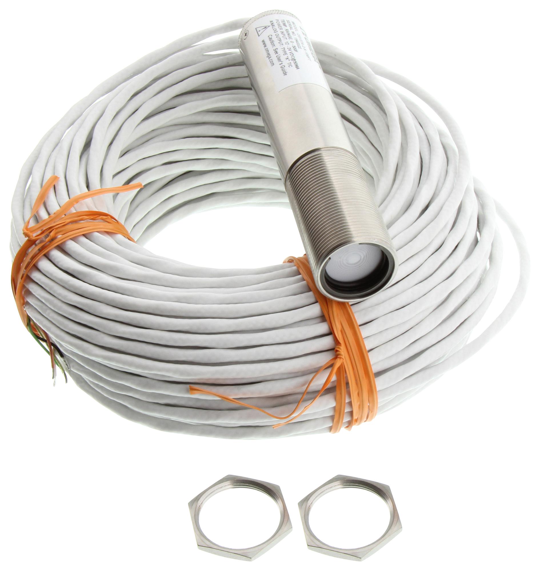 Omega Os137A-2-K-100Ft Infrared Temp Sensor, -18 To 260Deg C