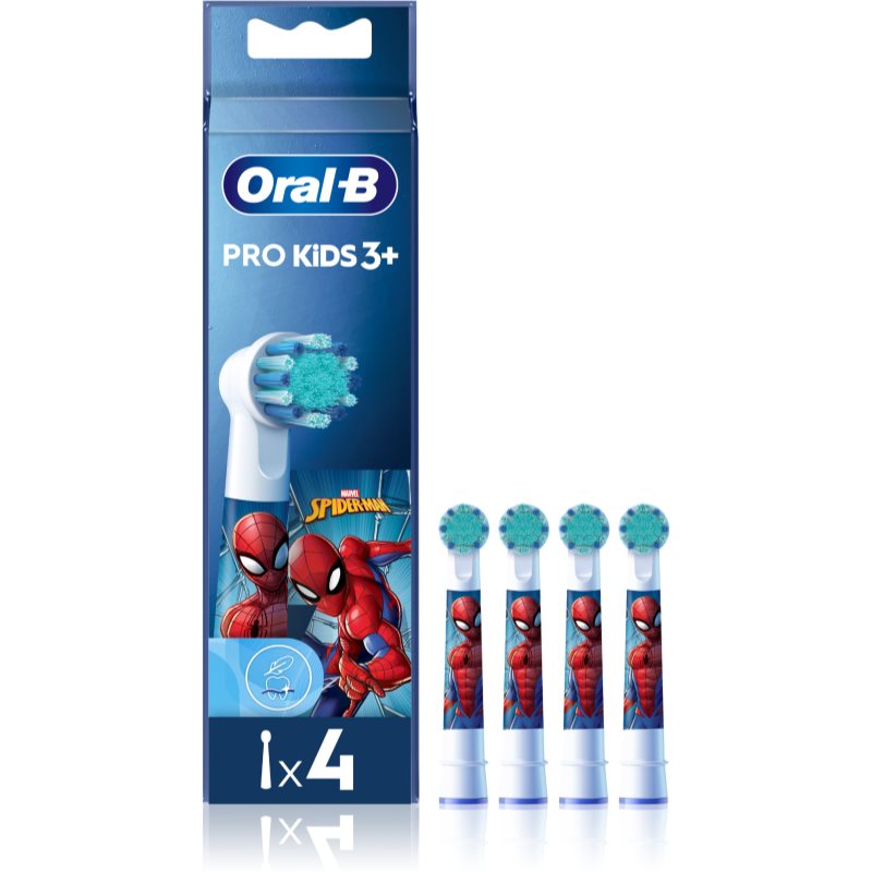 Oral B PRO Kids 3+ toothbrush replacement heads for children Spiderman 2 pc