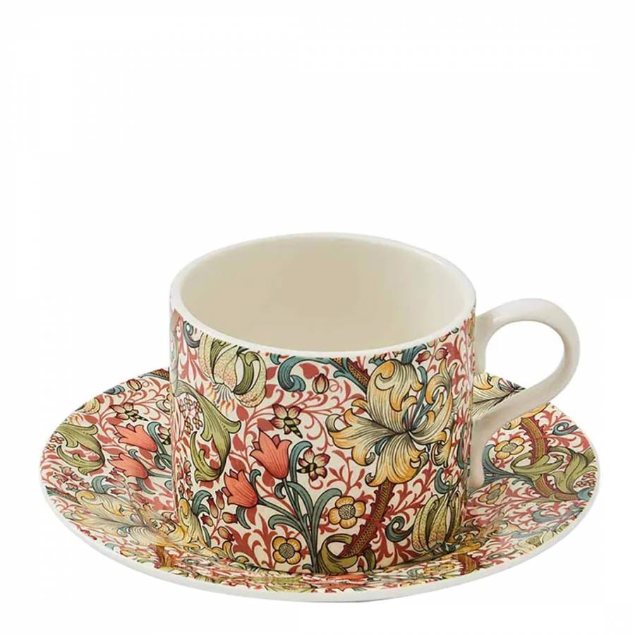 Morris & Co. Golden Lily Teacup & Saucer Set