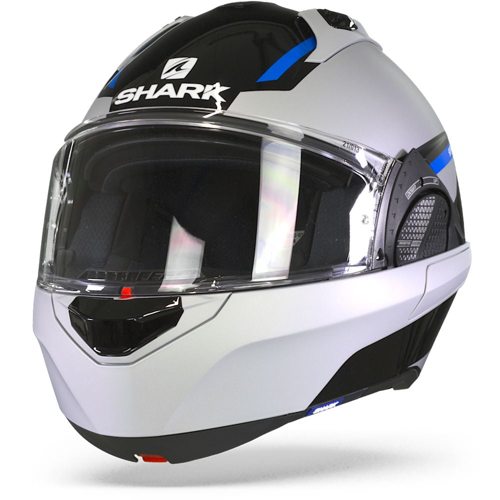 Shark Evo GT Sean Black Silver Blue KSB Modular Helmet XS