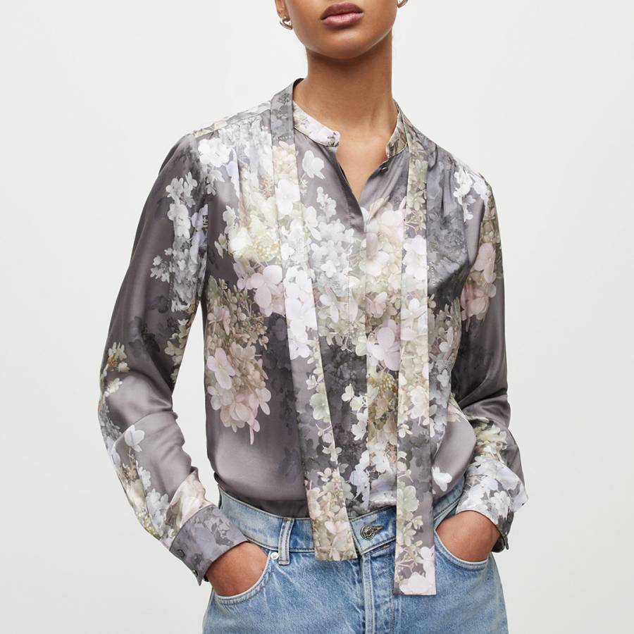 Grey Toni Venetia Silk Blend Shirt