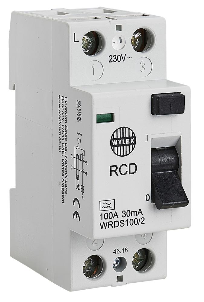 Wylex Wrds100/2 2P 30Ma 100A Dc Type A Rcd