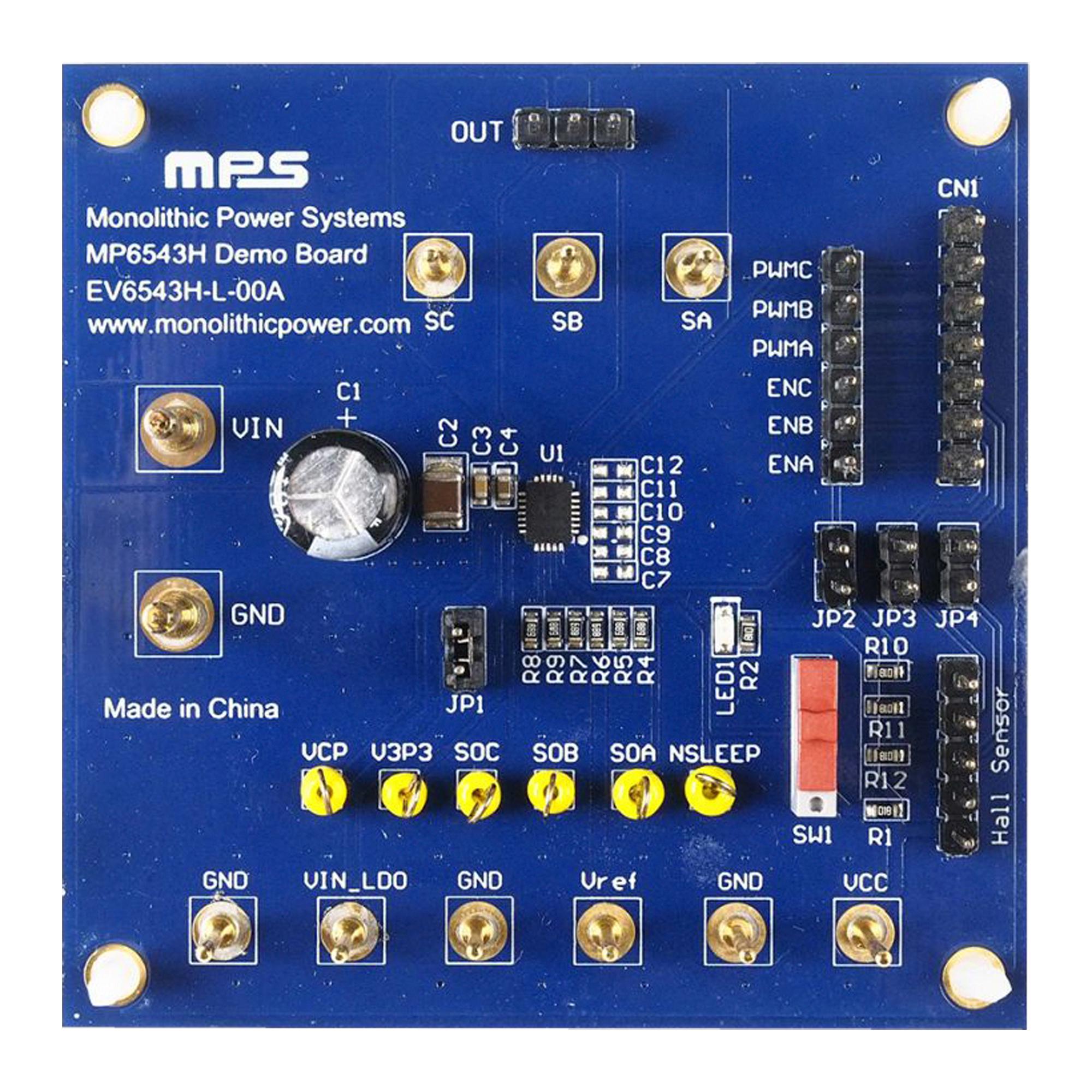 Monolithic Power Systems (Mps) Ev6543H-L-00A Evaluation Board, 3-Phase Bldc Driver