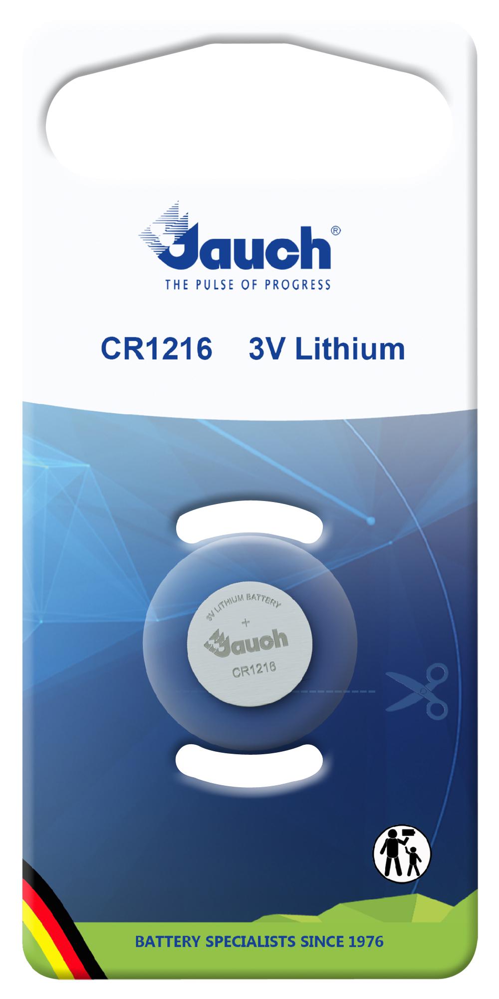Jauch Cr 1216 Battery, Non Rechargeable, 30Mah, 3V