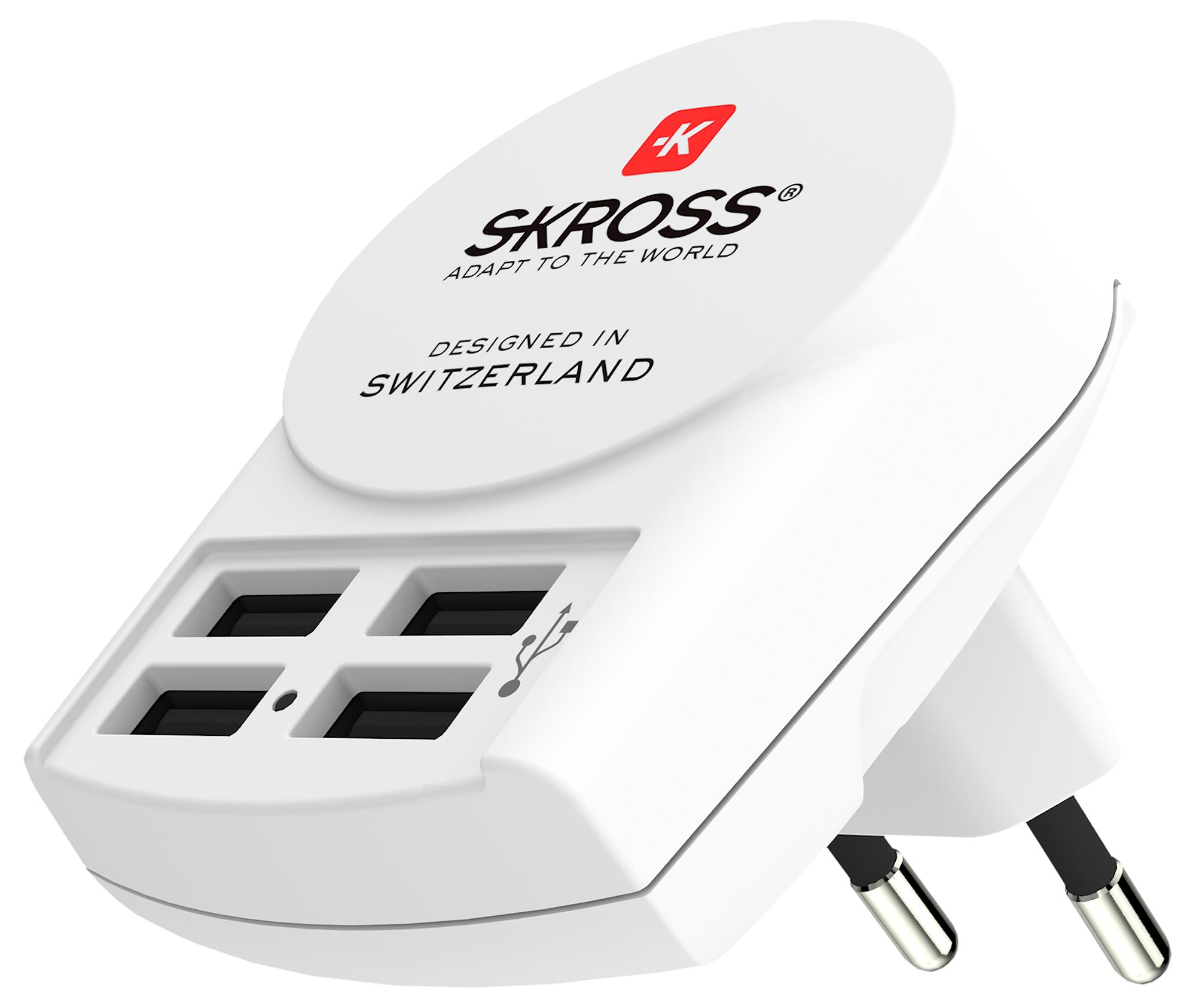 Skross 1.302422 Euro 4X Usb Charger