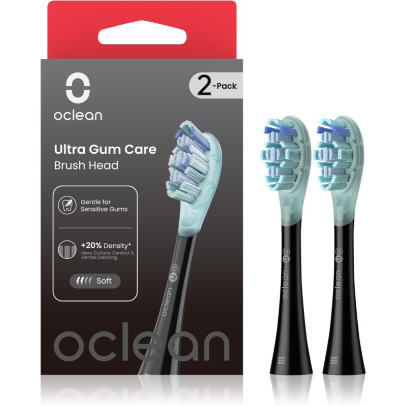 Oclean Ultra Gum Care UG02 spare heads Black 2 pc