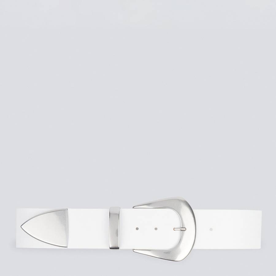 White Silver Belt