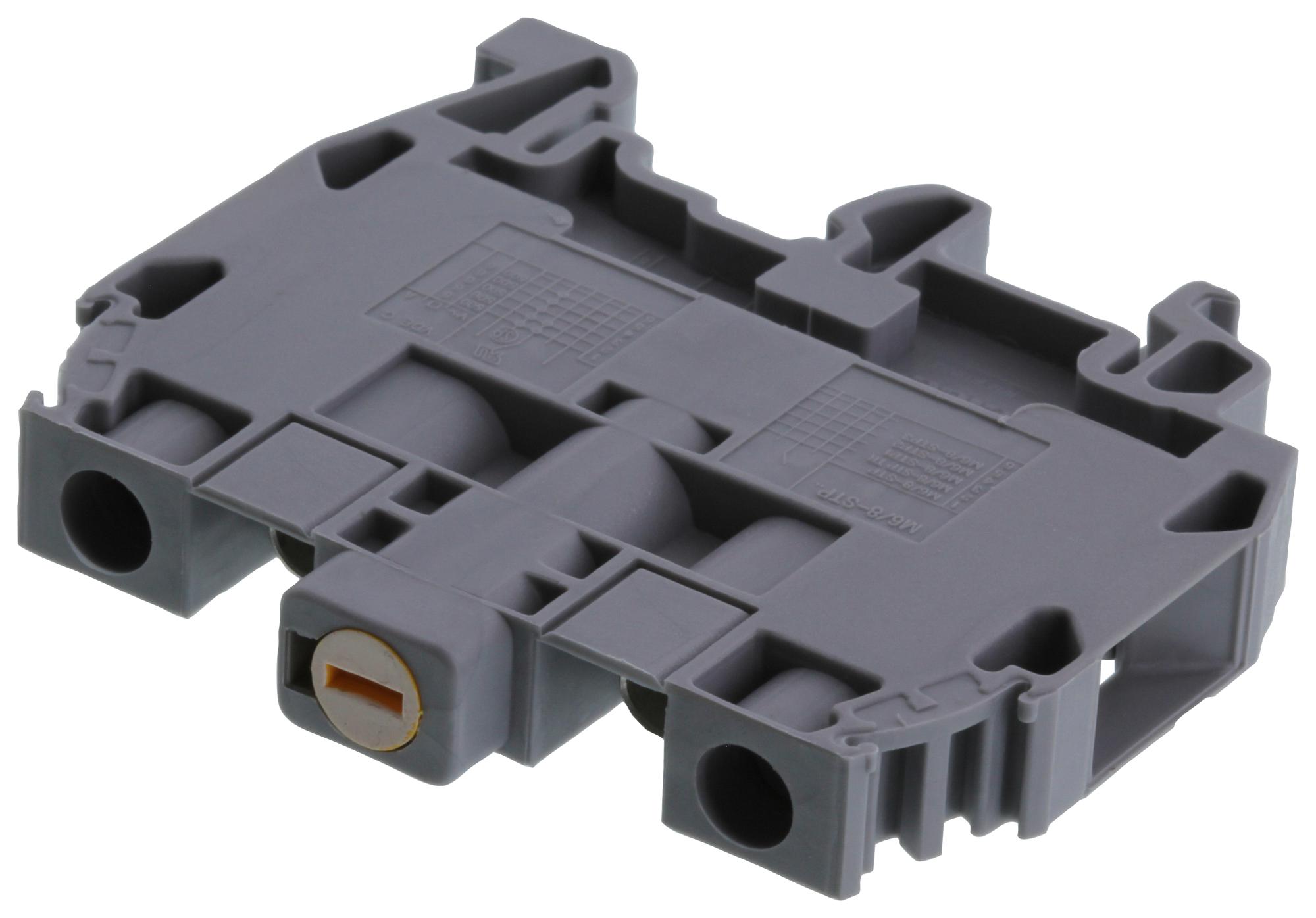 Amp Connectors / Te Connectivity 1Sna115277R2000 Terminal Block, Din Rail, 2Pos, 8Awg