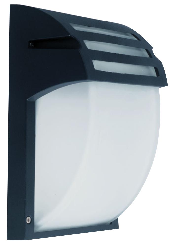 Murata Power Solutions 12Lrs226C Wall Lamp-Matt Black(Frost Glass)