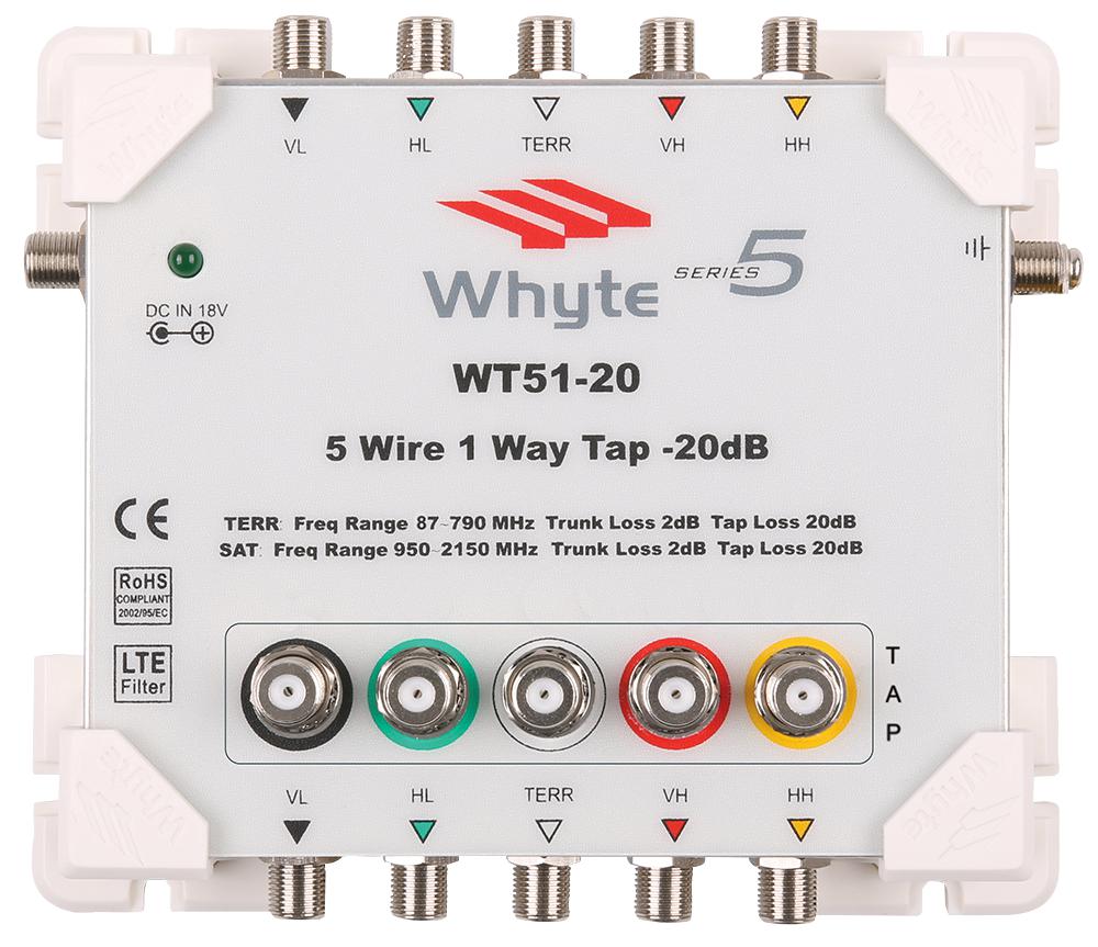 Whyte 10007 Wt51-20 Series 5 Wire 1 Way 20Db Tap