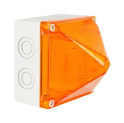 Moflash Signalling Led700-05-01 (Amber) Beacon, Continuous/flash, 380Vdc, Amber