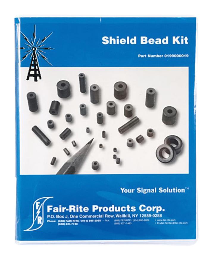 Fair-Rite 199000019 Ferrite Assortment, Shield Bead Kit