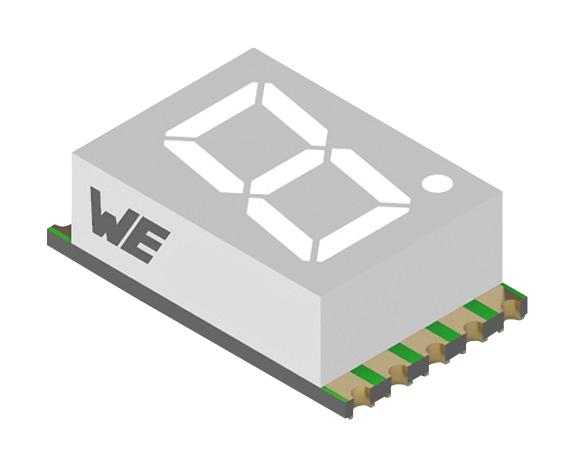 WÃ¼rth Elektronik 157102S12800 Led Display, 7-Seg, Cmn And, Super Red