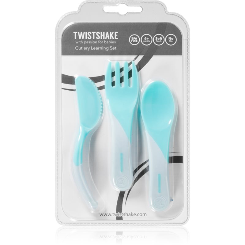 Twistshake Learn Cutlery cutlery White 6 m+ 3 pc