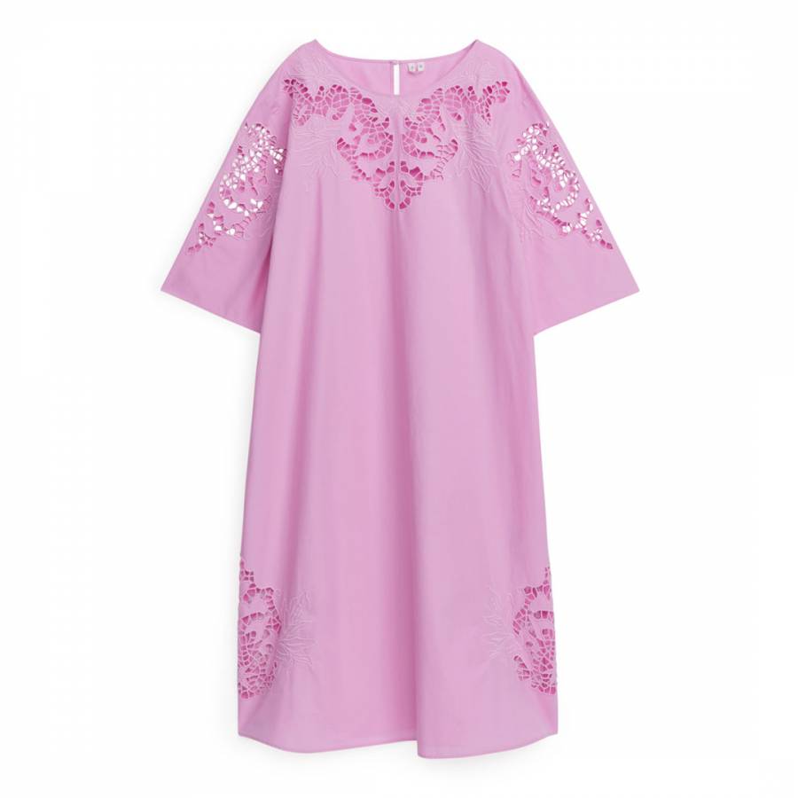 Pink Cotton Mini Dress