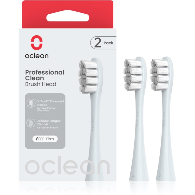 Oclean Professional Clean spare heads Silver 2 pc