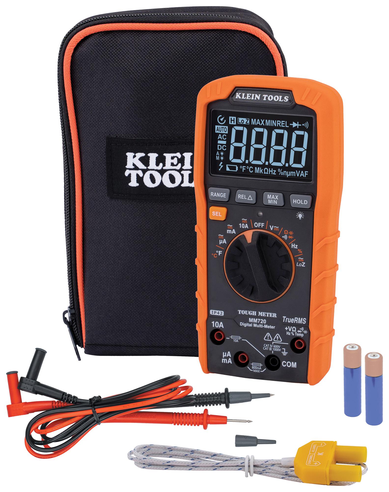 Klein Tools mm720 Digital Multimeter, Hh, Trms, 10A, 1Kv