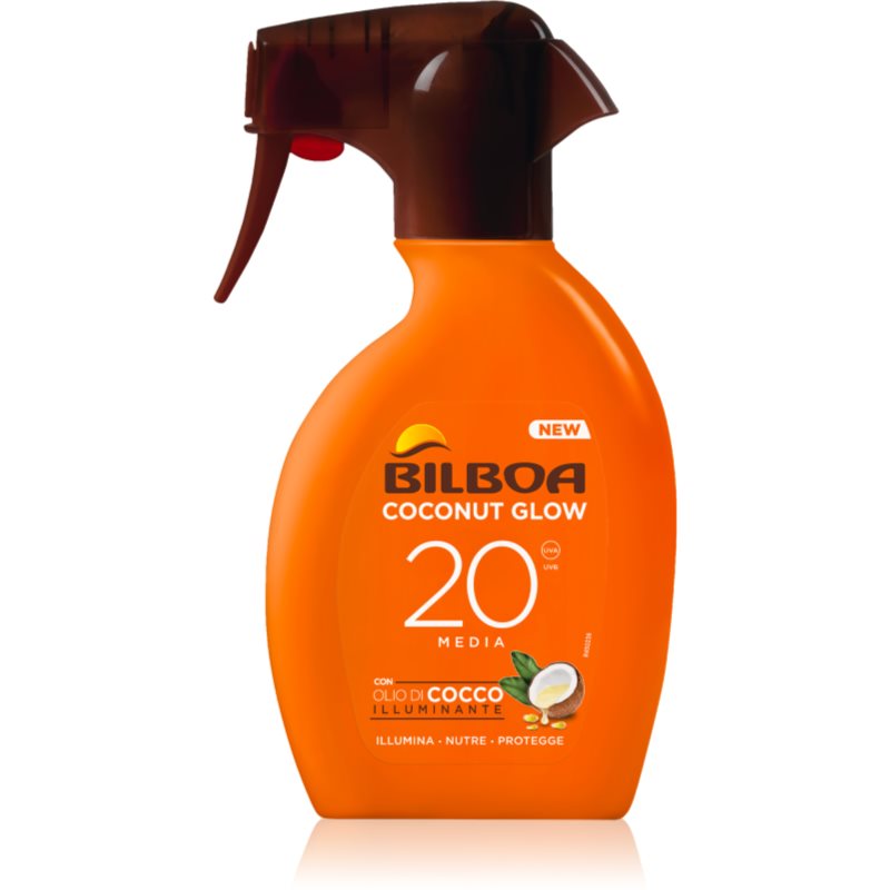 Bilboa Coconut Glow sunscreen spray SPF 20 200 ml