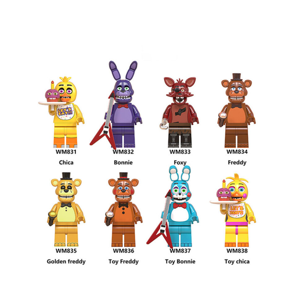 8Pcs Fit Lego Five Nights At Freddy's Minifigures Kids Gifts Toys