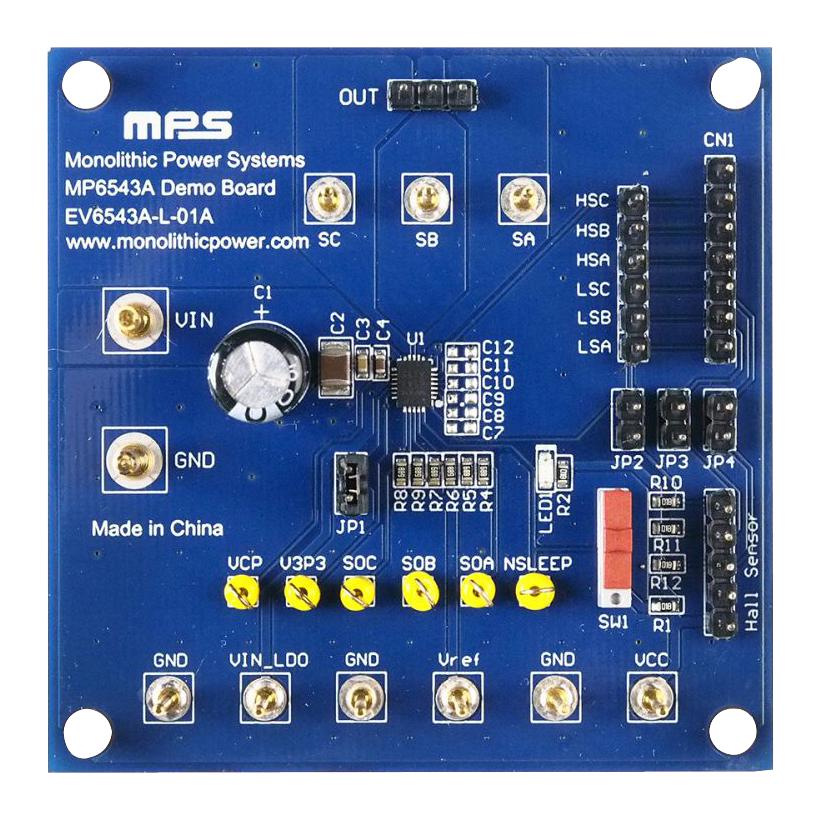 Monolithic Power Systems (Mps) Ev6543A-L-01A Evaluation Board, 3-Phase Bldc Driver