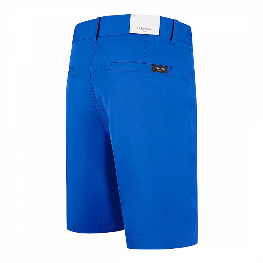 Blue Stretch Golf Shorts