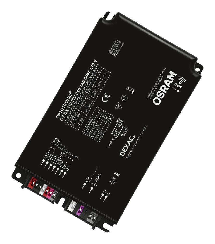 Osram Ot-Dx-110/220-240/1A0-Dima-Lt2-E Led Driver, Constant Current, 110W