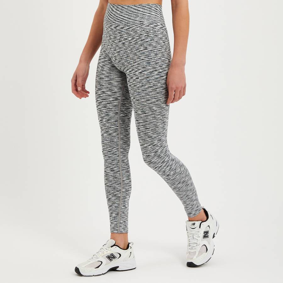 Black/White Athleisure Patterned Leggings