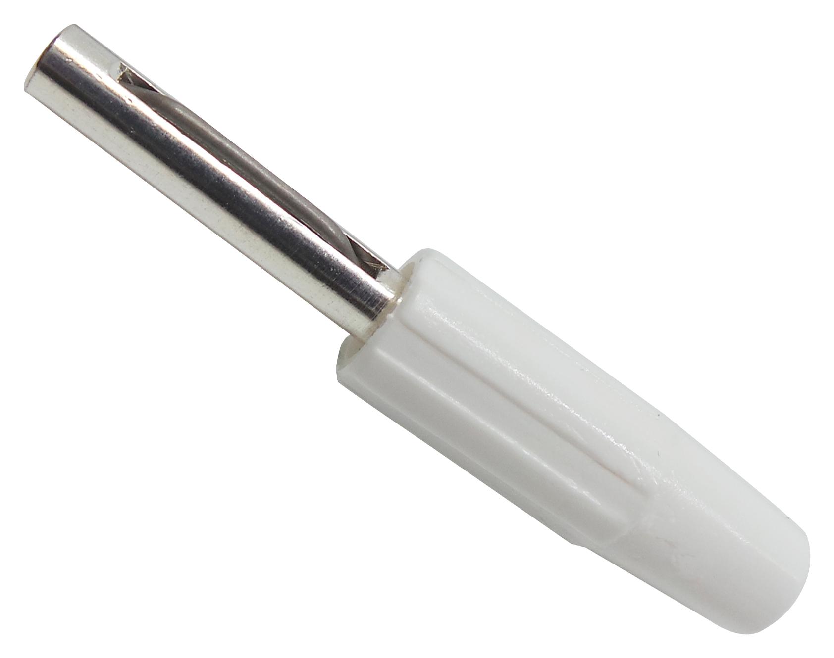 Deltron Components 550-0600-01 Plug, 4mm, White