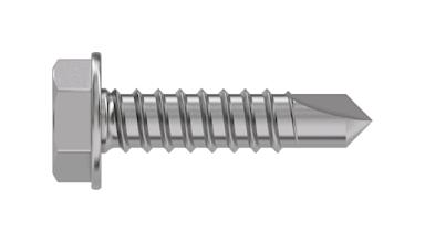 TR Fastenings 6.3 X 130 Wxstdx Z100 Din7504 Hex Washer Head Screw, Steel, 6.3X130mm