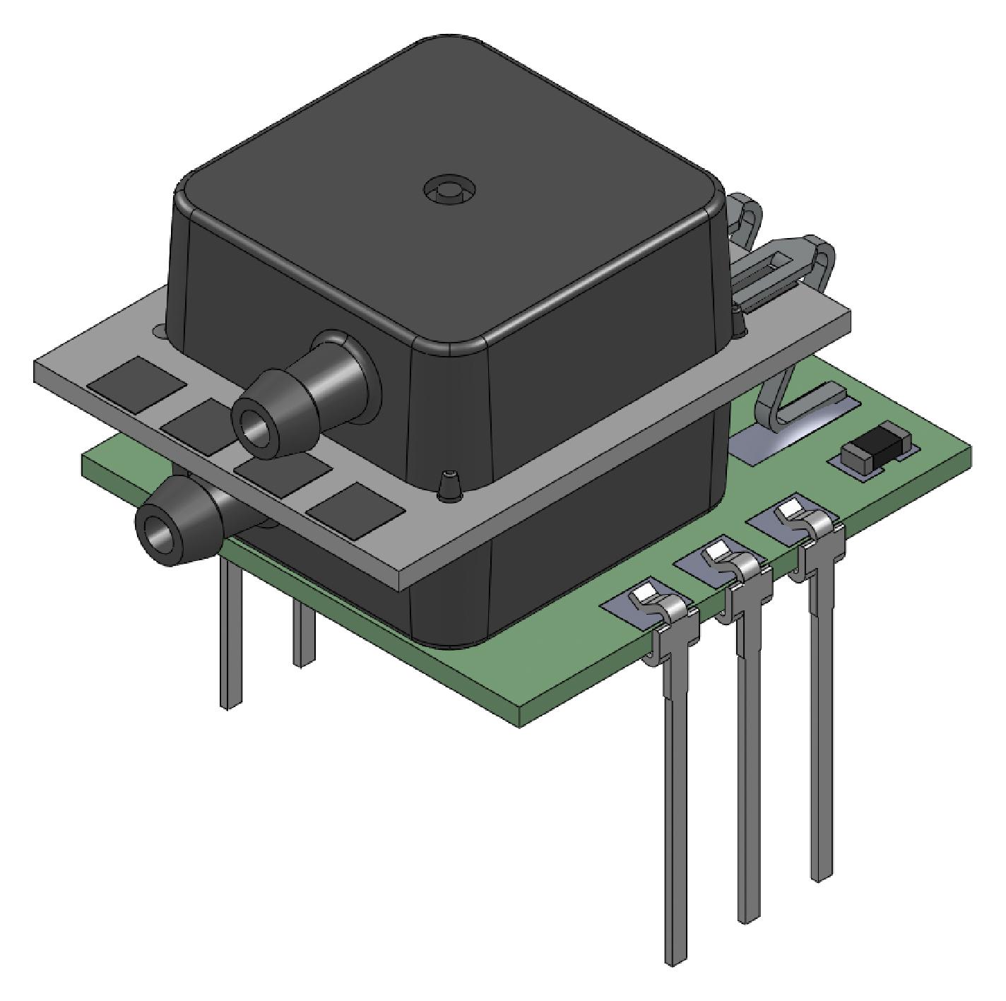 Amphenol All Sensors Mldx-L10D-Dx01-N Pressure Sensor, 10In-H2O, Diff, Volt