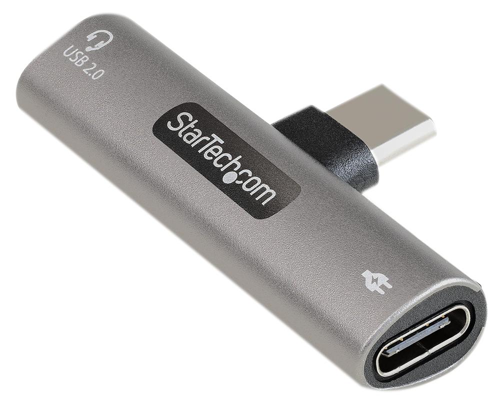 Startech Cdp2Capacitordm Adapter, Usb-C Audio/charge, 2Port