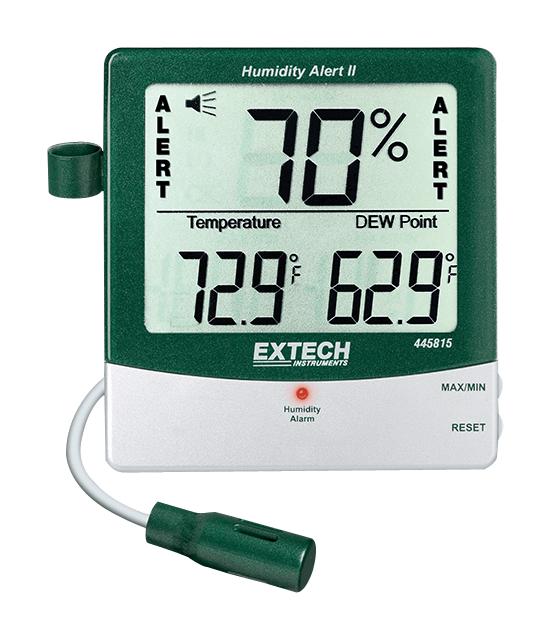 Extech Instruments 445815-NIstl Hygro Thermometer, 10 To 90% Rh, 4%