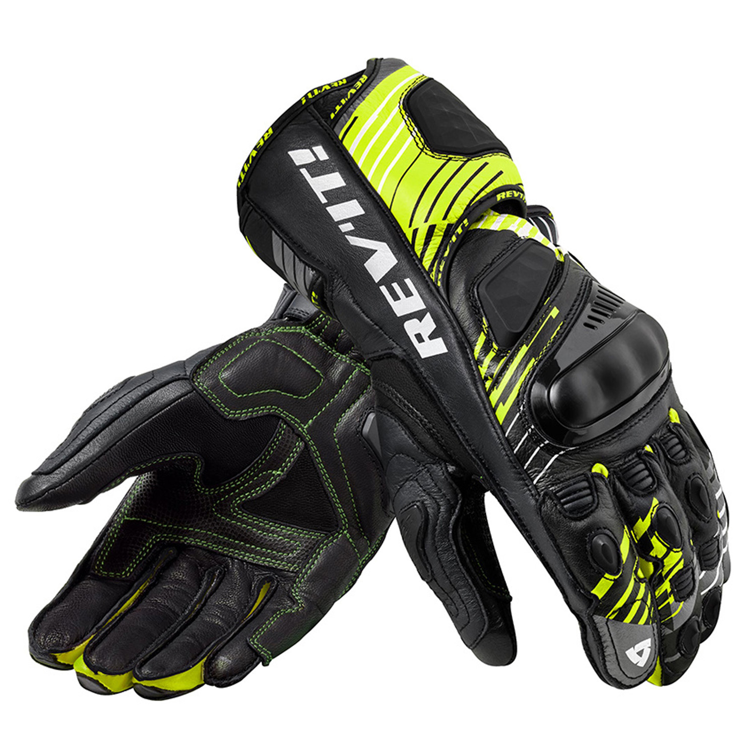 REV'IT! Gloves Apex Neon Yellow Black Size 2XL